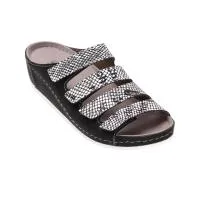 Сабо женские "Luomma" LM-703N.036B газета/черный 