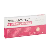 Тест на 6 видов наркотиков (морф, марих, амф, метамф, кок, бензодиаз)