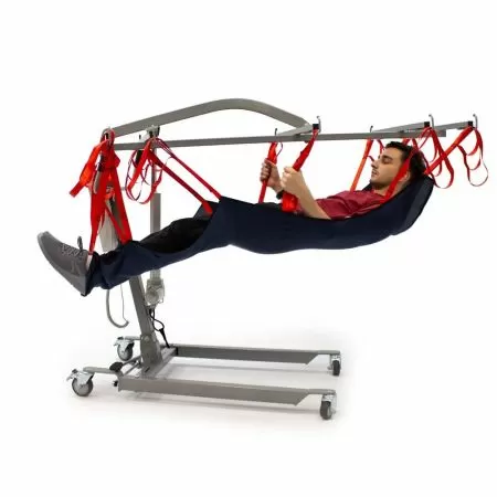 Подъемник с электроприводом для перемещения больных в положении лежа MET LU-210, подвес-гамак в комплекте