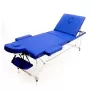 Стол массажный MET Comfort A3, артикул 18464, 3-х секционный складной алюминиевый, синий
