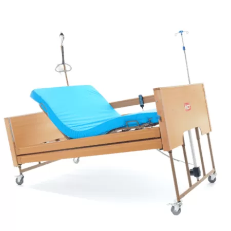 Кровать электрическая MET LARGO, артикул 17111, ширина 120см, кардиокресло, регулировка высоты, нагрузка до 280 кг