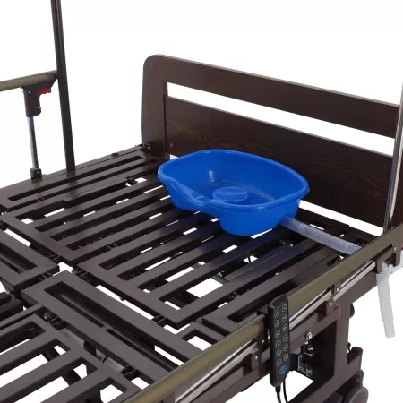 Кровать электрическая MED-MOS DB-11А ЛДСП венге ширина 120 см, с туалетом и функцией переворота