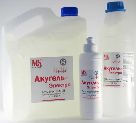 Акугель Электро 5 кг Гель для ЭКГ, ЭЭГ, РЭГ, ЭМГ, миостимуляции, дефибриляции, косметологии 