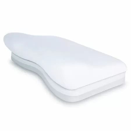 Подушка ортопедическая Luomma Lum F-515, с эффектом памяти и выемкой под плечо, валики 14 и 9 см, с регулировкой по высоте