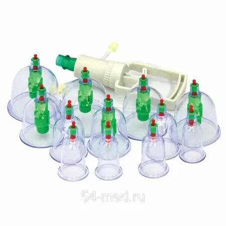 YS-0012 Вакуумные банки с вакууматором №12