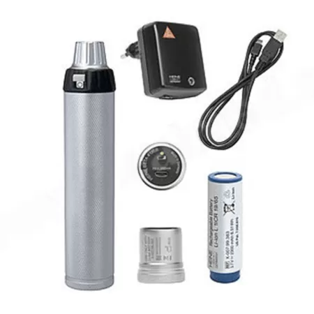 Дерматоскоп Heine DELTA 20 К-262.24.420 с рукояткой BETA NT, блоком зарядным настольным NT300 и футляром для хранения