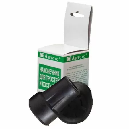 Наконечник (насадка) резиновый для тростей и костылей Аверсус 18мм (в коробке)