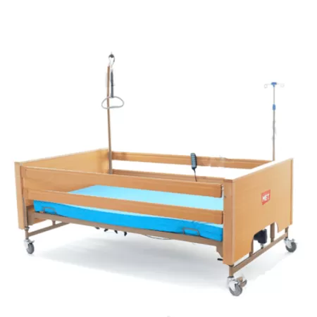 Кровать электрическая MET LARGO, артикул 17111, ширина 120см, кардиокресло, регулировка высоты, нагрузка до 280 кг