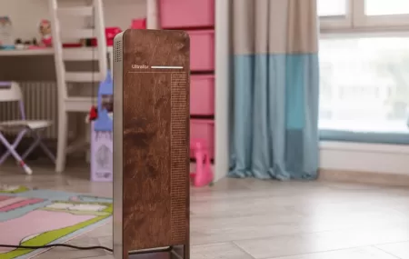 Облучатель-рециркулятор бактерицидный бытовой Ultrafor, 2 лампы по 30 Вт, с счетчиком наработки ламп, темное дерево