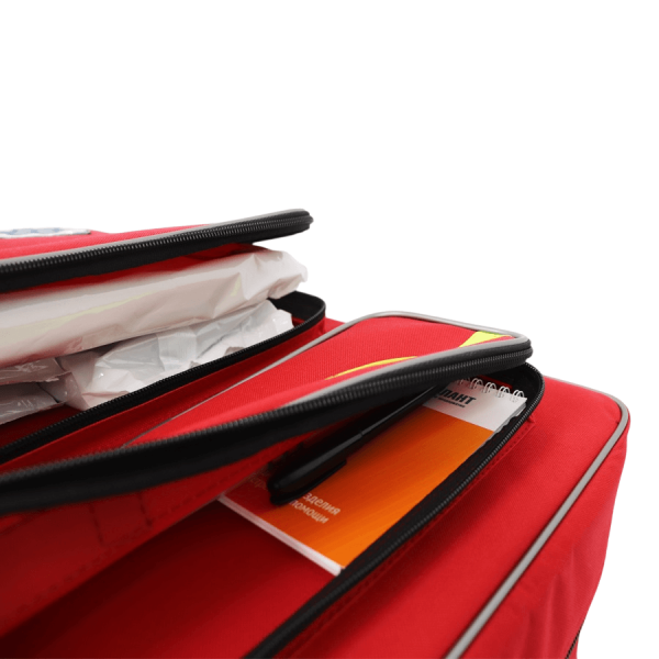 Укладка для оказания первой помощи для оснащения пожарных автомобилей по приказу 209н МЕДПЛАНТ в рюкзаке универсальном РМУ-01, артикул 1667