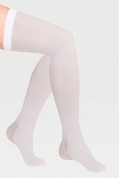 Чулки компрессионные IDEALISTA ID-380 унисекс 2 класс компрессии с закрытым носком антиэмболические для операции белые